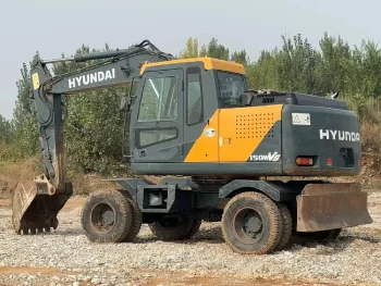 Used Hyundai R140W 7 Wheeled Excavator for Sale1