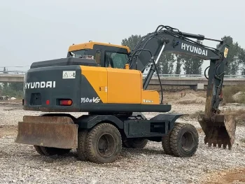 Used Hyundai R140W 7 Wheeled Excavator for Sale6