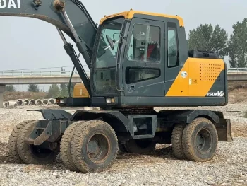 Used Hyundai R140W 7 Wheeled Excavator for Sale7