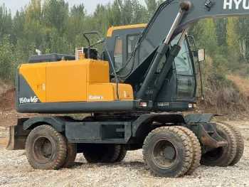 Used Hyundai R140W 7 Wheeled Excavator for Sale8