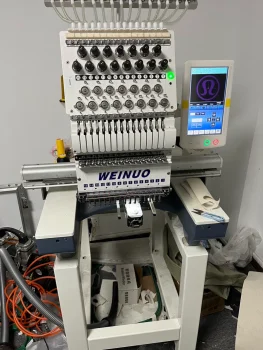 Used WEINUO 15 Needles Embroidery Machine for Sale3