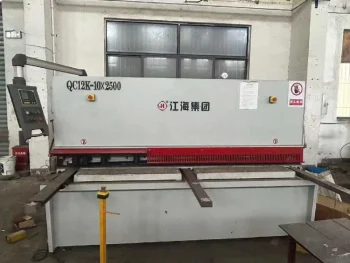 Used JH QC12K 10×2500 CNC Swing Beam Shering for Sale