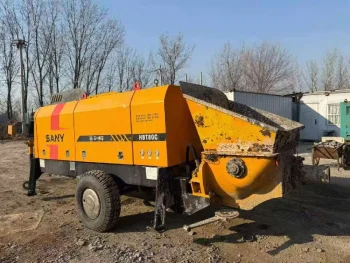Used SANY HBT6006A 5 Trailer Concrete Pump for Sale1