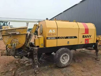 Used SANY HBT6006A 5 Trailer Concrete Pump for Sale2