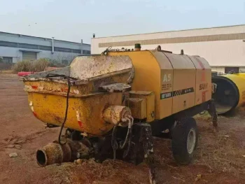 Used SANY HBT6006A 5 Trailer Concrete Pump for Sale4