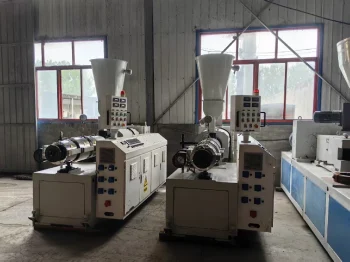 Used 65 Conical Twin screw PVC Extruder for Sale1