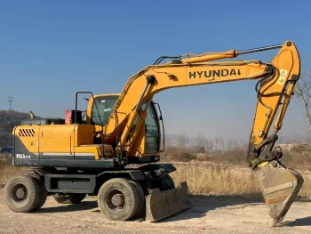 Used Hyundai R150W 9 Wheel Excavator for Sale