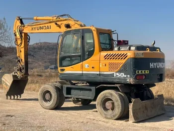 Used Hyundai R150W 9 Wheel Excavator for Sale1
