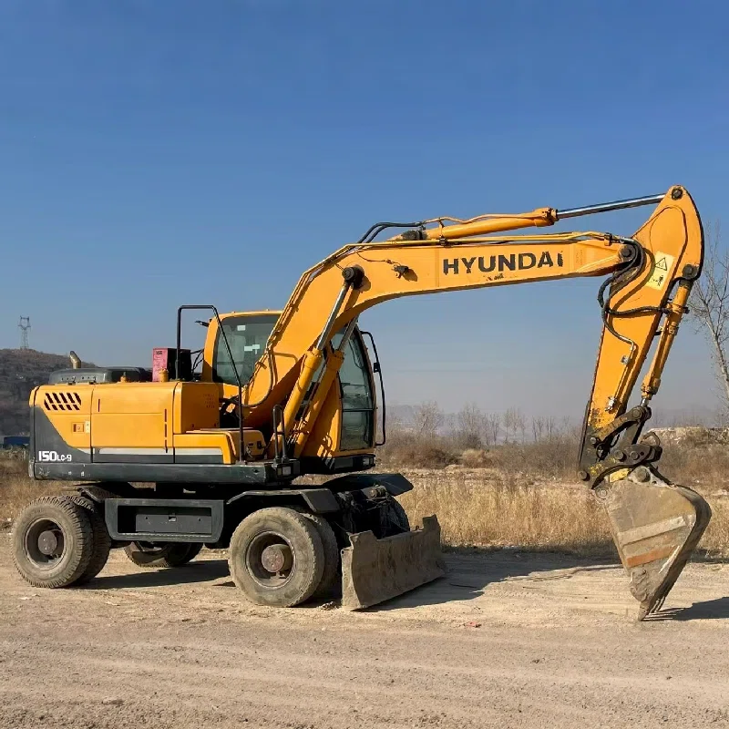 Used Hyundai R150W 9 Wheel Excavator for Sale999