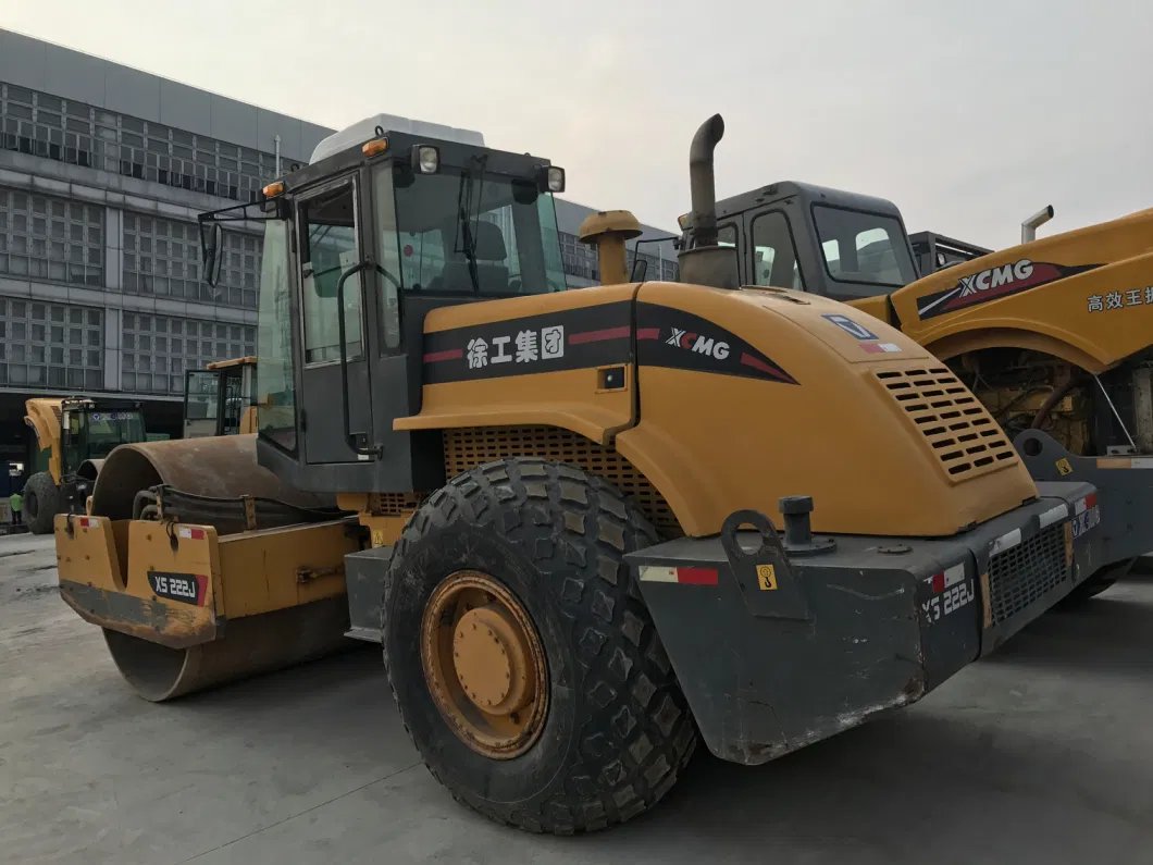 Used Single Drum Road Roller with Padfoot at a Good Price for Sale