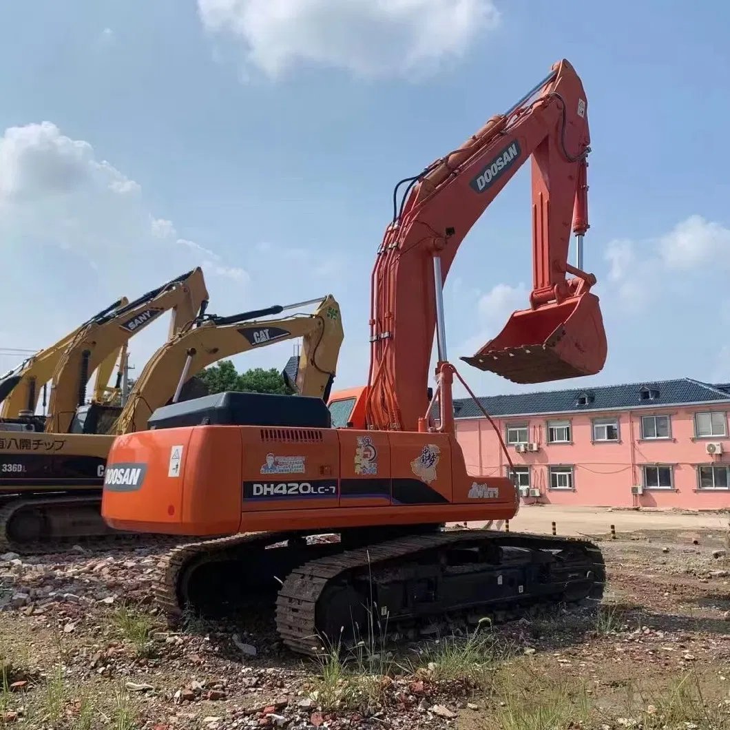 Second-Hand Doosan420 Construction Equipment Crawler Excavator for Sale