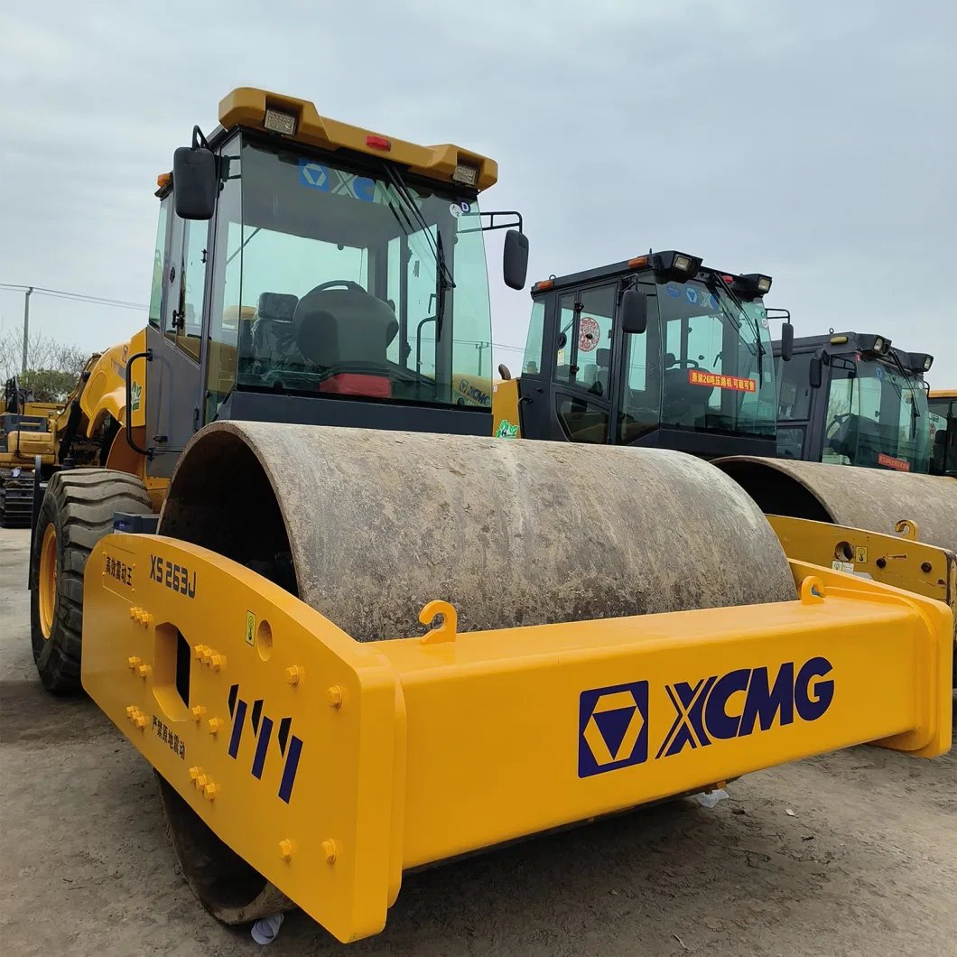 Xs263j Factory Vibratory Tandem Asphalt Diesel Hydraulic Compactor 26t Single Double Drum Road Roller for Sale