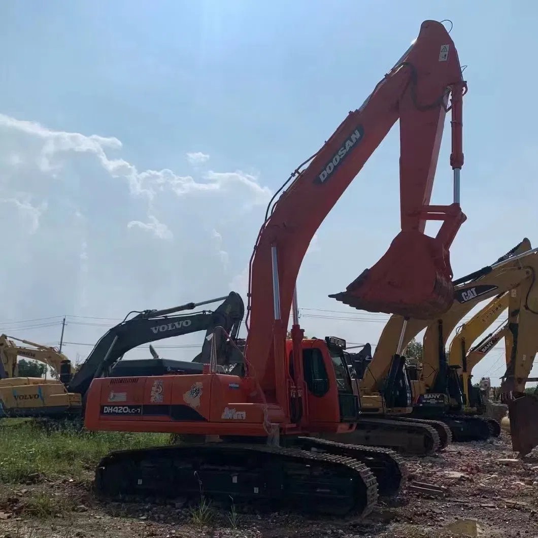 Second-Hand Doosan420 Construction Equipment Crawler Excavator for Sale