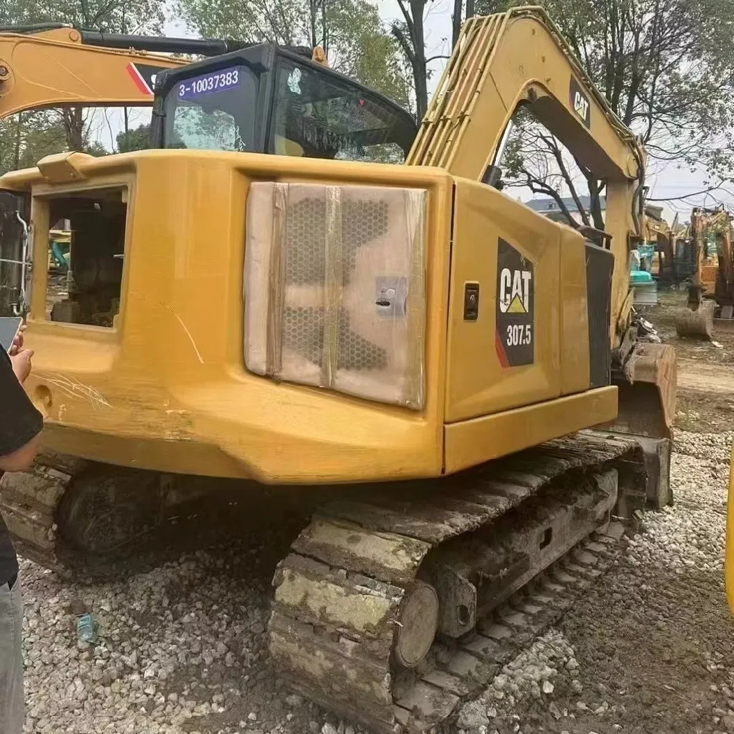 Cat Backhoe Crawler Hydraulic Excavator 307.5 Digger 7.5ton Second Hand Excavator