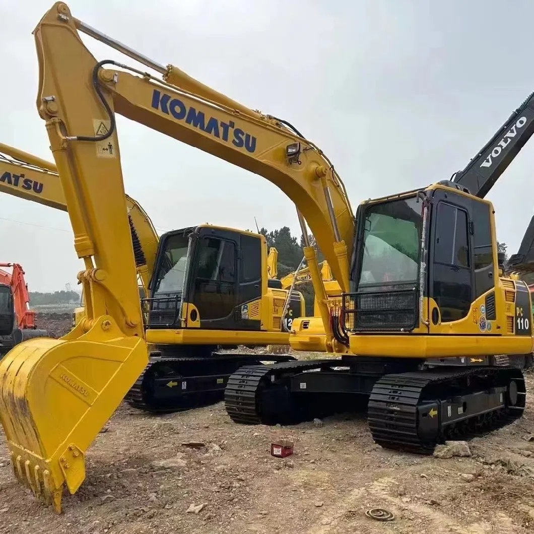 Original Crawler Excavator Komatsu PC 110 Used 11ton Small PC110 Excavator for Sale