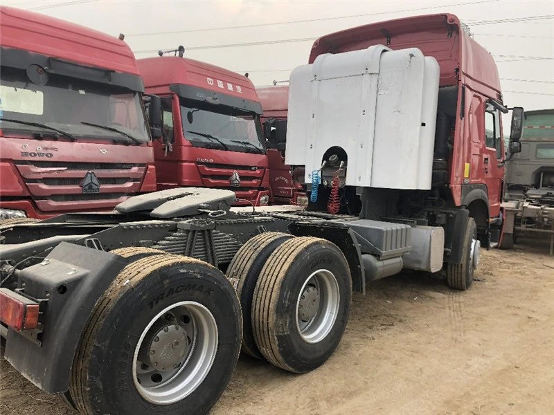 Hot Sales HOWO Used CNG Truck 420HP CNG Trailer Head 10 Tyres CNG Tractor Head 6X4 Truck for Uzbekistan Market