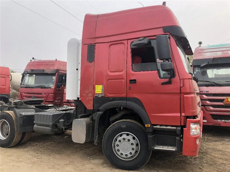 Hot Sales HOWO Used CNG Truck 420HP CNG Trailer Head 10 Tyres CNG Tractor Head 6X4 Truck for Uzbekistan Market