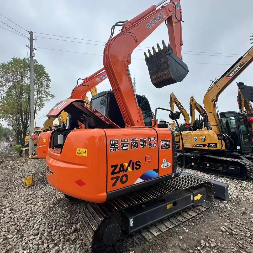 Used Excavator Hitachi 70 Second Hand Digger Crawler Mini Excavator Hydraulic Excavator Zx60 Zx75 Zx120 Excavator