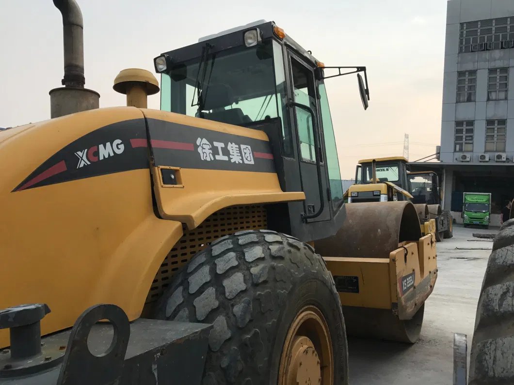 Used Single Drum Road Roller with Padfoot at a Good Price for Sale