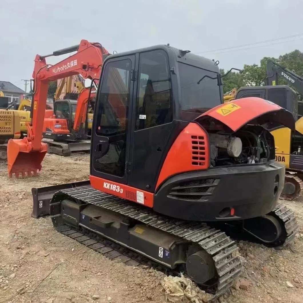High Performance Used Crawler K Ubota Mini Excavator Digger Kx183-3
