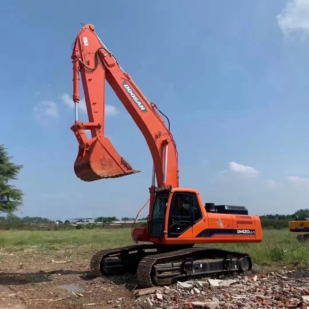 Second-Hand Doosan420 Construction Equipment Crawler Excavator for Sale